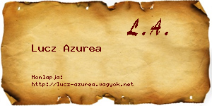 Lucz Azurea névjegykártya